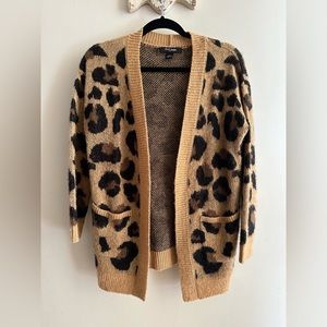 Animal Print Cardigan Size Small